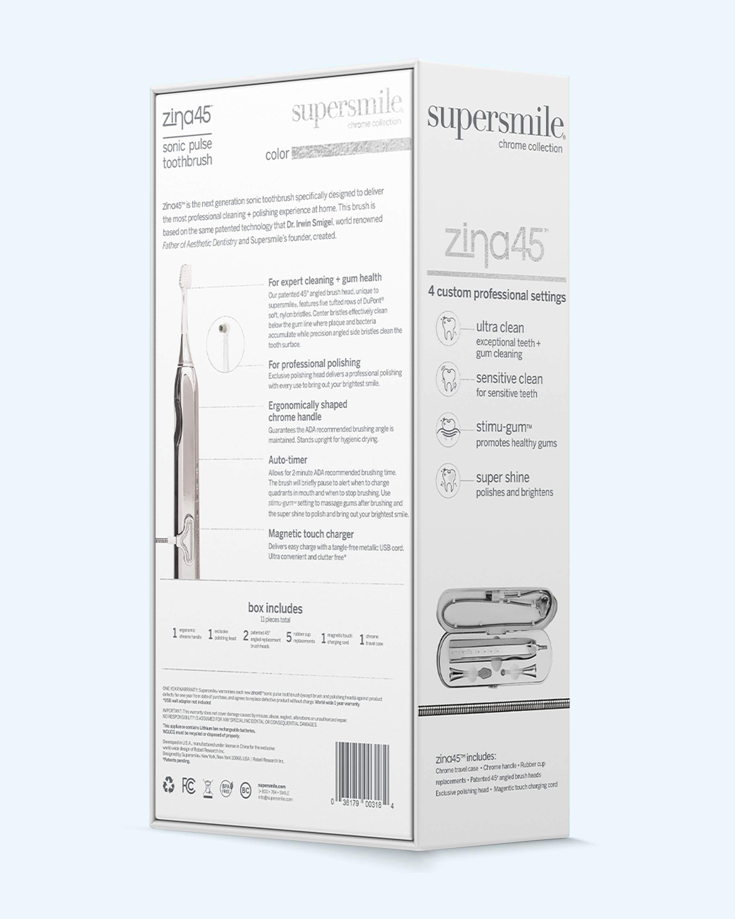 zina45™ sonic toothbrush